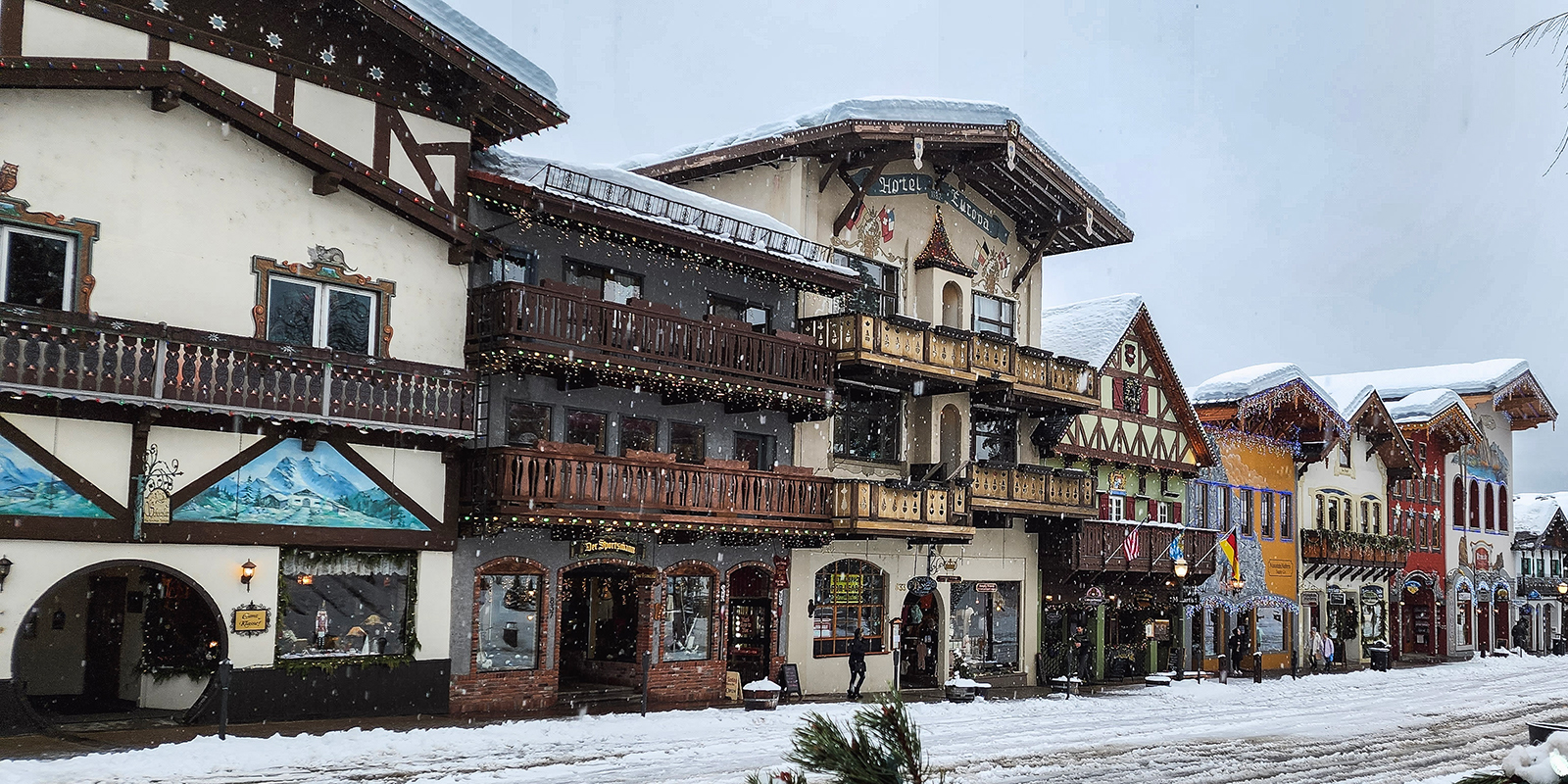 Snow in Leavenworth